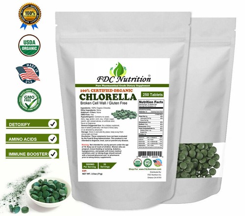 Organic chlorella tablets - organic,