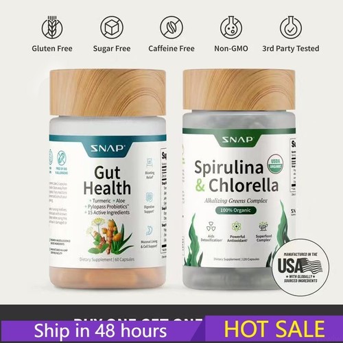 Spirulina chlorella bundle gut - chlorella,